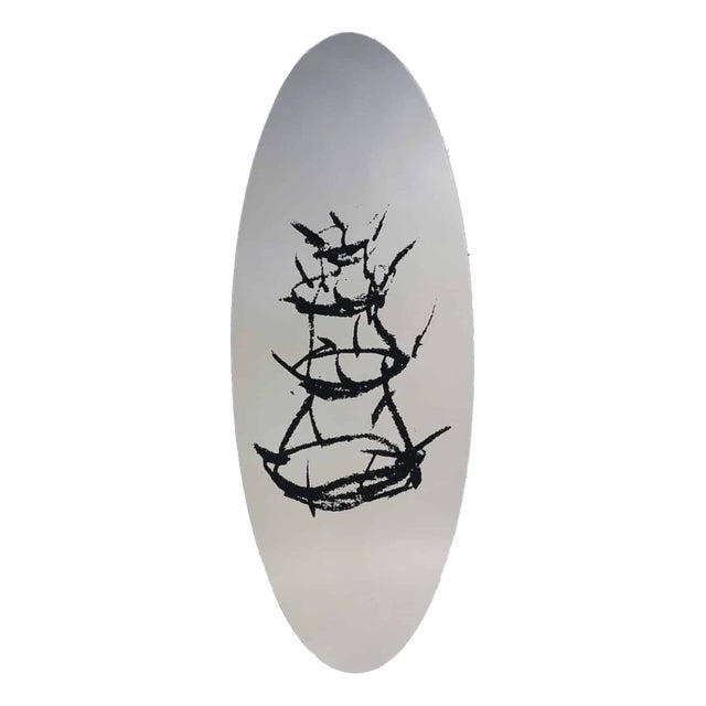 Wall Object Scolabottigle by Dino Gavina with Duchamp Silkscreen, 1987 For Sale