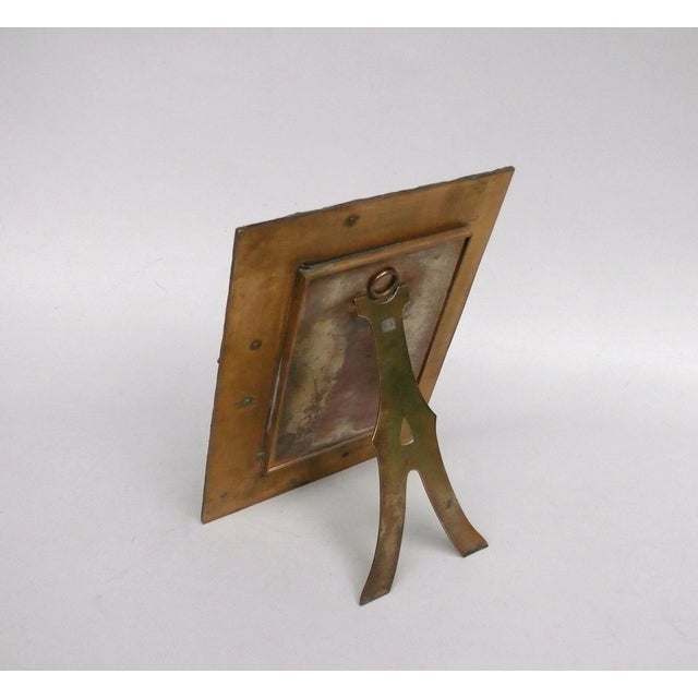Metal Art Nouveau Bronze Picture Frame by M. Paris, 1890s For Sale - Image 7 of 18