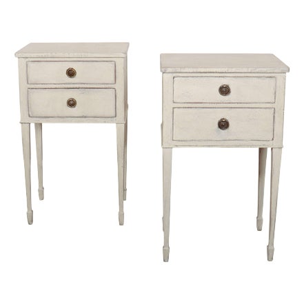 Swedish Bedside Tables, Set of 2 For Sale