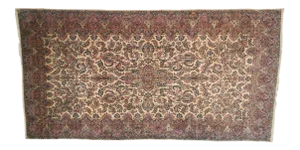 1950s Vintage Vintage Persian Lavar Kerman Rug