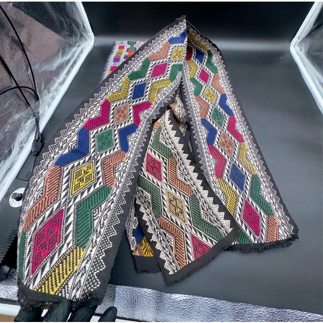Black Laos Hand-Woven Textiles, 4 Total For Sale - Image 8 of 13