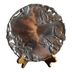 Contemporary Arthur Court Floral Aluminium Decorative Plate