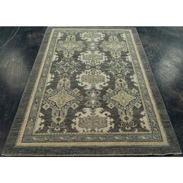 Turkish Oushak Rug 4'1" x 6'9" #20356 Explore a curated collection of hallway runners, wool rugs, and handmade...