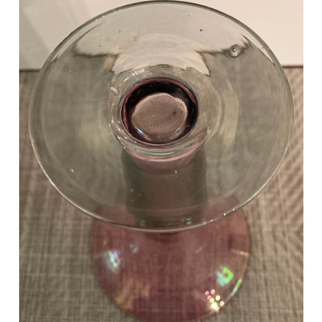 1960s 1960s Pale Amethyst Glass Vase For Sale - Image 5 of 6