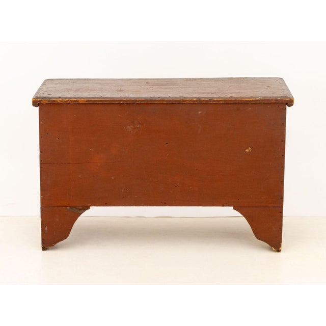 American Red Painted Pine Blanket Chest. 25.75" H x 41.25" W x 19" D. Provenance: From a 21 East 87th Street Estate.