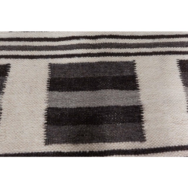 European folk Stamverband VI goat hair rug by Doris Leslie Blau Size: 5'10" × 7'0" (177 × 213 cm). This absolutely...