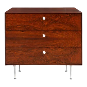 George Nelson for Herman Miller Thin-Edge Dresser in Rosewood With Porcelain Pulls