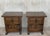 Wood Early 20th Century Pair of Spanish Nightstands with One Drawers, Door and Iron Hardware For Sale - Image 7 of 18