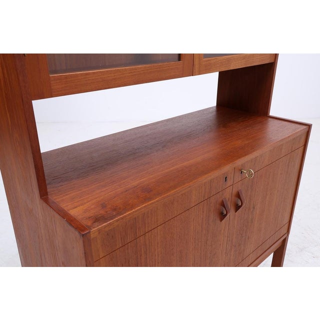 Wood Vintage Teak Display Cabinet, 1960s For Sale - Image 7 of 11