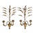 Antique Italian Golden Gilt Wheat Sconces For Sale