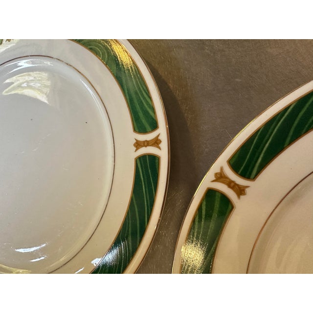 Ceramic 1970s Ceramic Majesty Plate Set With Malachite and Gold Designs- Set of 30 For Sale - Image 7 of 10