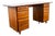 1960s Mid Century Modern Desk Solid Walnut Executive Office Ace Hi 6 Drawer Floating For Sale