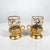 1970s Set of Two Gold Leaf Glass Demitasse Turkish Tea Mugs Arcoroc France For Sale - Image 11 of 11