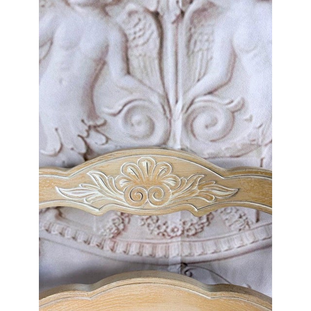 Set of 10 19th Century French Provincial Bleached Oak Ladderback Dining Chairs For Sale - Image 12 of 18