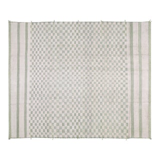 Contemporary Moroccan Hand Knotted Wool Rug,9'3"X12'3" For Sale