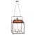 This Square Yoked Lantern is traditional in design and dressed up by adding seeded glass and a yoke. The four candelabra-...