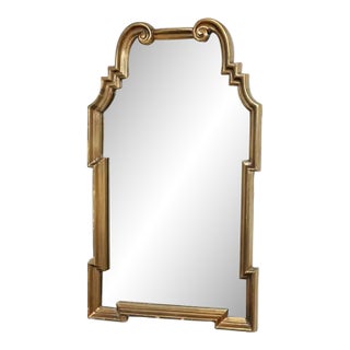 Hollywood Regency Gold Leaf Gilt Mirror For Sale