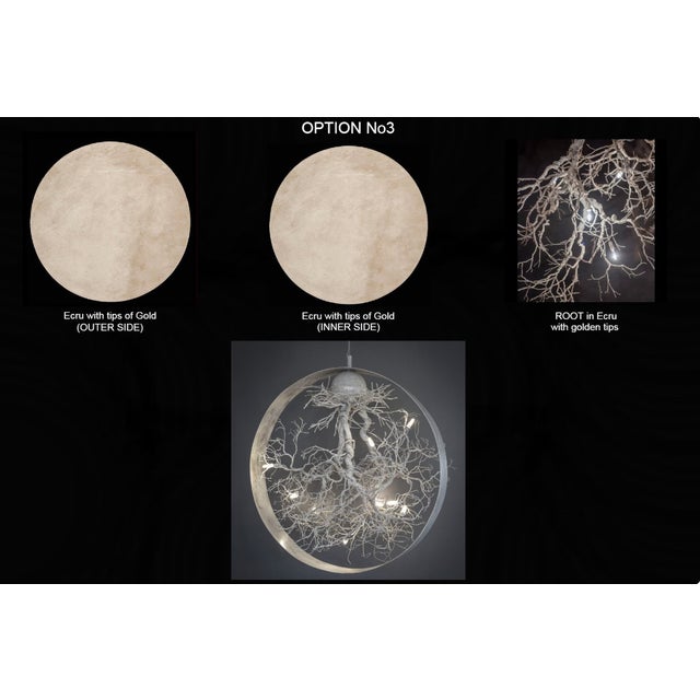 Metal Circular Pendant Light by Frankie Cesare For Sale - Image 7 of 10