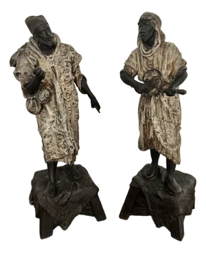 Victorian Spelter Figures, 1860s, Set of 2