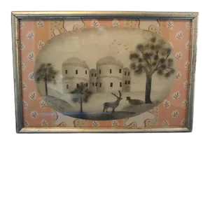 19th Century Goodrich Castle Herefordshire England Stencil Drawing