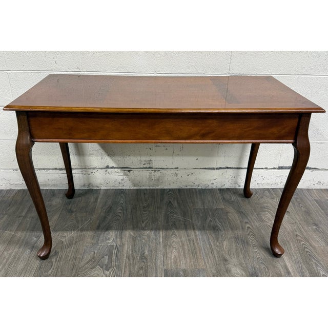 Vintage Queen Anne Style Writing Desk Entry Console Hallway Table Sofa Table For Sale - Image 13 of 13