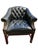 1990s Vintage Chesterfield Style Tufted Chairs in Black a Pair For Sale - Image 5 of 8