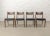 Mid-Century Teak & Black Leatherette Dining Chairs, 1960s, Set of 4 For Sale - Image 13 of 13