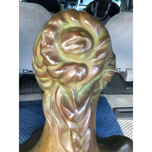 1940s Life Size Signed Female Bronze Nude Sculpture by John DeStefano For Sale - Image 9 of 11