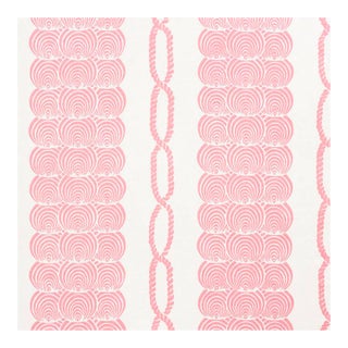Sample - Schumacher Coralline Fabric in Pink For Sale