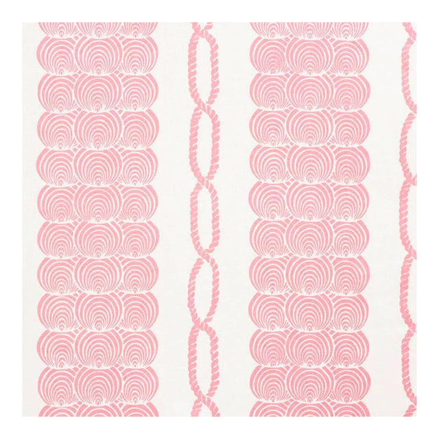 Sample - Schumacher Coralline Fabric in Pink For Sale