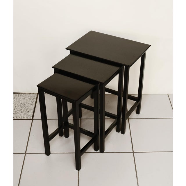 19th Century Art Nouveau Nesting Jour Tables, 1890s, Set of 3 For Sale - Image 5 of 5