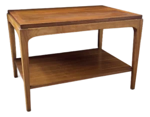 1960s Lane "Rhythm" Walnut and Pecan Side Table, Style 997-05
