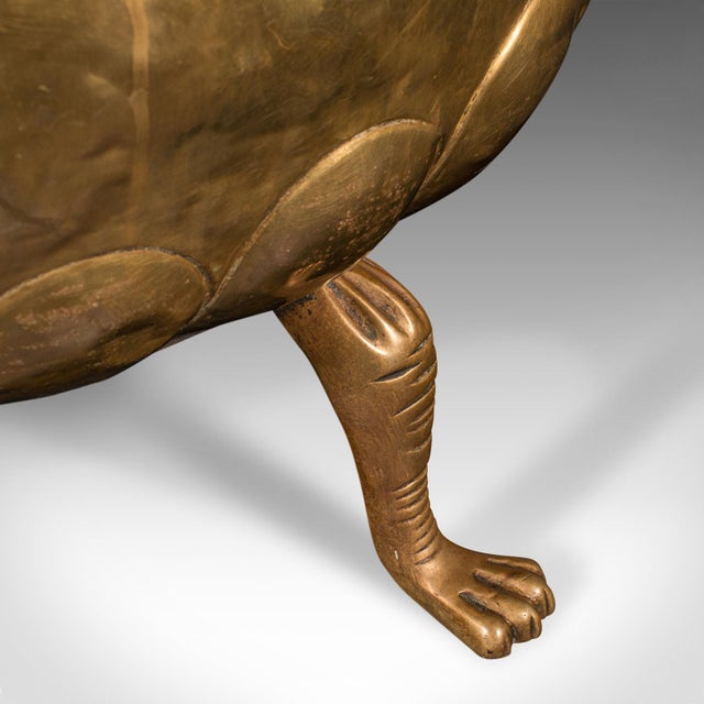 1820's Large Antique Log Basket English Brass For Sale - Image 12 of 12