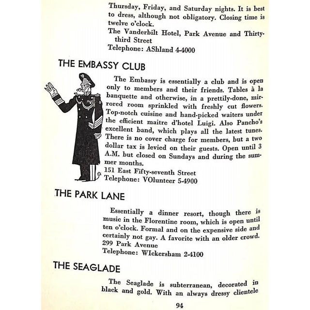 "Night Life: Vanity Fair's Intimate Guide to New York After Dark" 1931 Shaw, Charles G. For Sale - Image 4 of 11