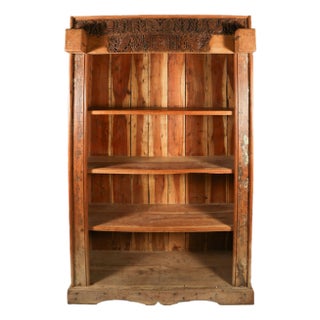 Indian Teak Doorframe Now Bookcase, 19th Century. With Later Elements For Sale