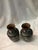 Chinese 1950s Vintage Brass Chinese Cloisonne Miniature Vases- Set of 2 For Sale - Image 3 of 5
