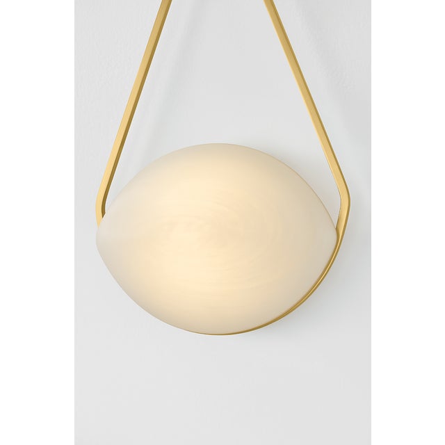 Hudson Valley Lighting Blaina 10.5 in. 1 Light Wall Sconce in Aged Brass Finish For Sale In New York - Image 6 of 11