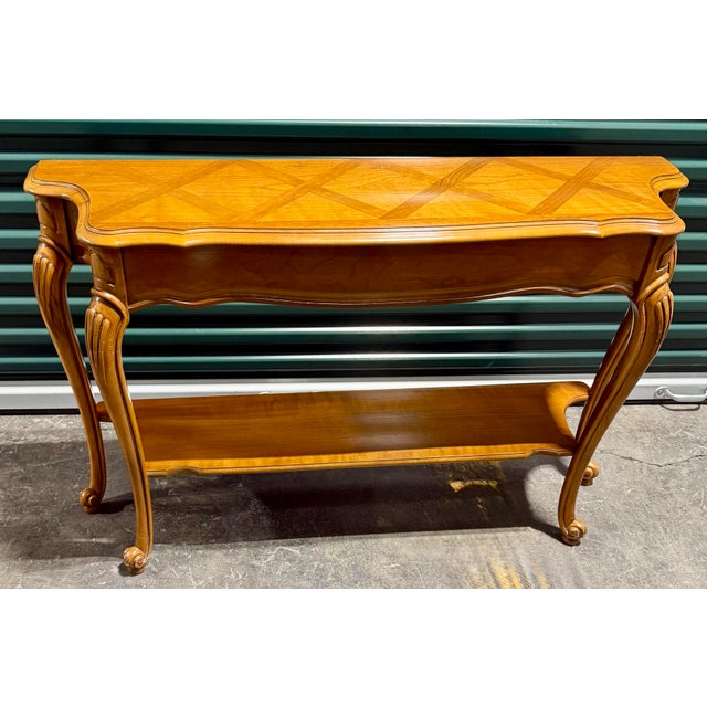 Mid 20th Century Louis XV French Provincial Console Table For Sale - Image 10 of 11