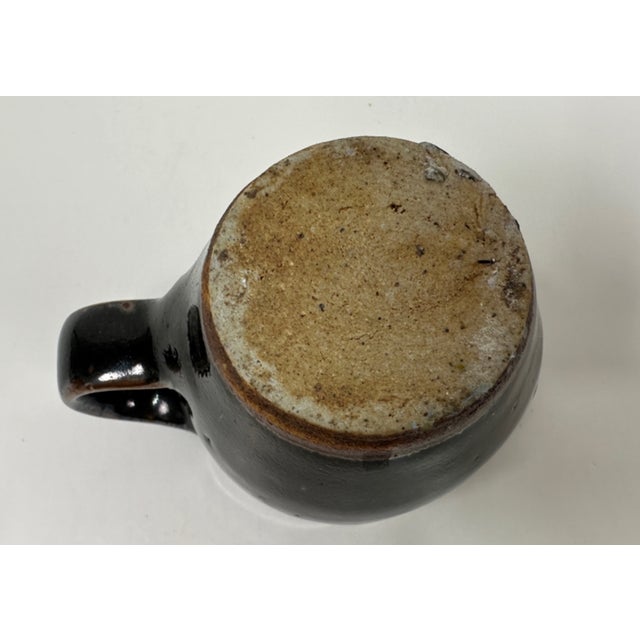 Original Studio Pottery Cup With Spout Vintage 1964 2.5"h - Atsuya Hamada (1932-1986, Japanese) Son of Shoji Hamada For Sale - Image 4 of 9