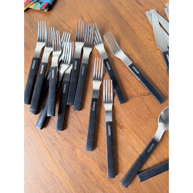 Black Vintage Sigill Cutlery by Olle Gyllang for Ikea, 2000s, Set of 36 For Sale - Image 8 of 18