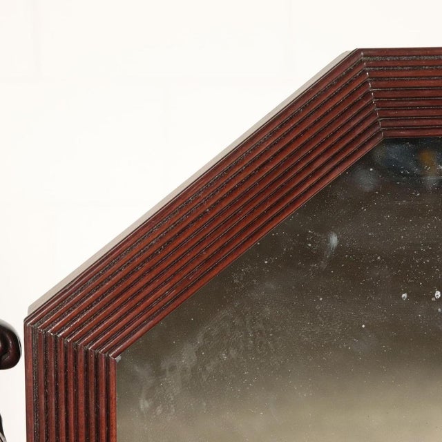 19th Century Genoese Console with Mirror in Mahogany, Italy For Sale - Image 3 of 14