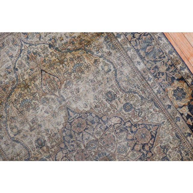 19th Century Antique Mohtasham Kashan Rug - 4'3" x 6'10" For Sale - Image 9 of 11