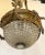 Glass Bronze & Crystal Pendant Light, 1960s For Sale - Image 7 of 11