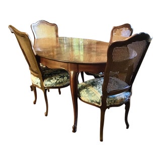 Kindel French Dining Table W/ 6 Chairs a Set For Sale