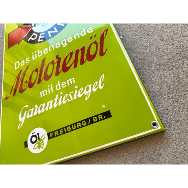 Vintage Enamel Sign, 1950s! For Sale - Image 4 of 8