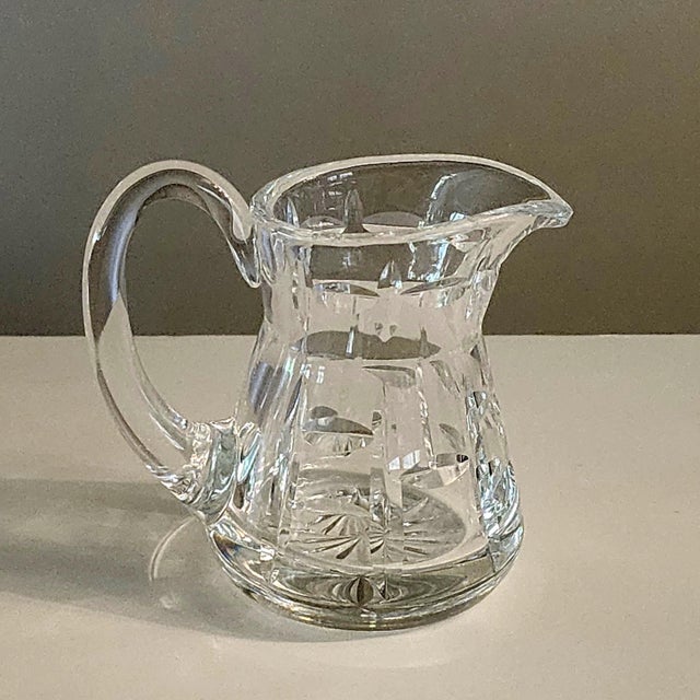 Transparent 1960s Creamer Pitcher and Sugar Bowl Set Tralee by Waterford Crystal For Sale - Image 8 of 14