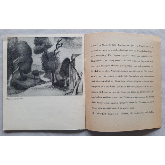 Kurt Neyers, Kurt Neyers, Gemälde "Mosellandschaft", 1946, Framed For Sale - Image 10 of 11