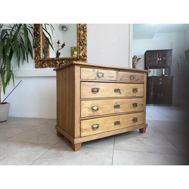 Art Nouveau Chest of 4 Drawers, 1890s For Sale - Image 5 of 14
