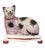 Ceramic Staffordshire Pottery Cats on Cushions, Pair of Lilac Recumbent Figures Circa 1820–1840 For Sale - Image 7 of 8