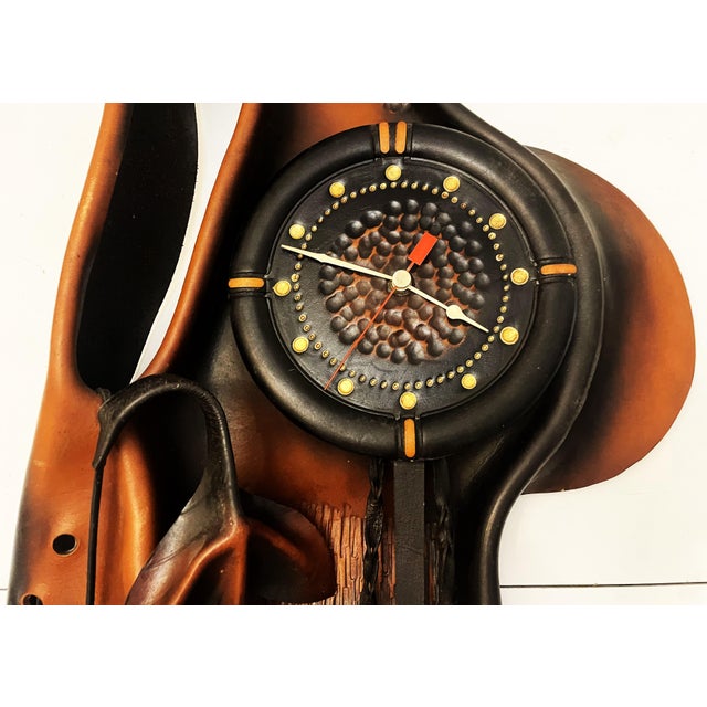 Large Sculptural Wall Clock, 1970s For Sale - Image 18 of 18